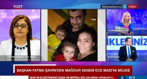 İkinci el protez satılarak dolandırılan depremzede Senem’e Başkan Şahin sahip çıktı