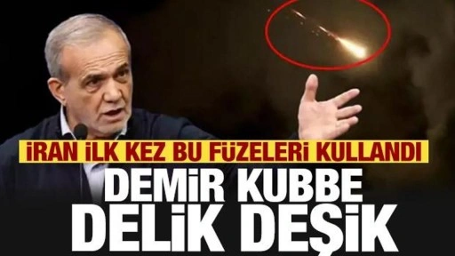 İran ilk kez bu füzeleri kullandı: Demir kubbe delik deşik