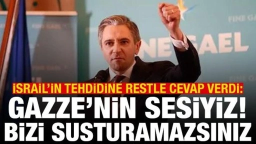 İrlanda'dan İsrail'in tehdidine Gazze resti: Kimse bizi susturamaz