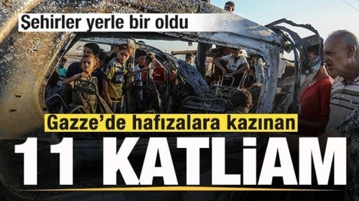 İşgalci İsrail'in Gazze'de hafızalara kazınan 11 katliamı