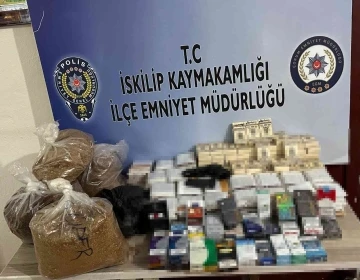 İskilip Emniyeti’nden kaçak sigara operasyonu
