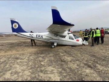 Isparta’da motoru arızalanan eğitim uçağı zorunlu iniş yaptı: 2 yaralı
