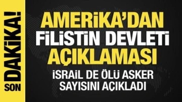 İsrail-Filistin savaşı: ABD'den "Filistin Devleti", İsrail'den ölü asker sayısı