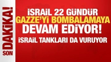 İsrail ordusu, bu akşam da Gazze'ye şiddetli saldırılar düzenliyor