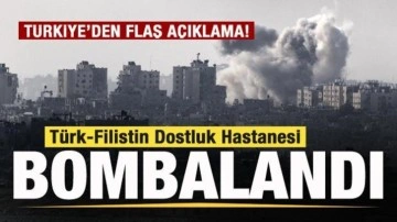İsrail savaş uçakları Türk-Filistin Dostluk Hastanesi'ni vurdu! Türkiye'den flaş açıklama!
