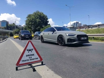 İstanbul’da dron destekli trafik denetimi: Kemer takmayan sürücülere ceza yağdı
