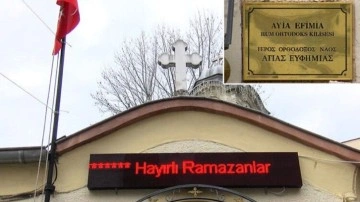 İstanbul Kadıköy'deki kiliseden Ramazan kutlaması