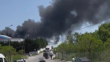 İstanbul Tuzla Orhanlı sanayi bölgesinde 3 katlı vernik ve boya fabrikada yangın çıktı