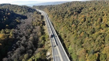 İstanbul’un Anadolu’ya açılan kapısı Bolu Dağı’nda sonbahar güzelliği
