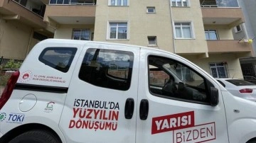 İstanbul'da "Kentsel Dönüşümde Yarısı Bizden Kampanyası"nda binalar inceleniyor