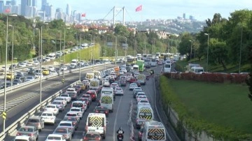 İstanbul'da trafikte yoğunluk yüzde 63