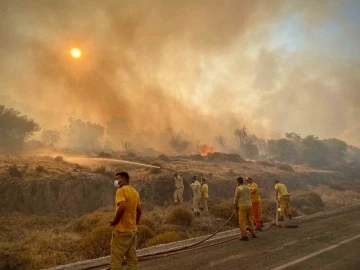 İzmir’deki orman yangını 8 saat sonra kontrol altına alındı
