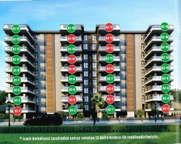 İzmit Belediyesi, yaptırdığı projedeki 12 dairenin satışını gerçekleştirecek
