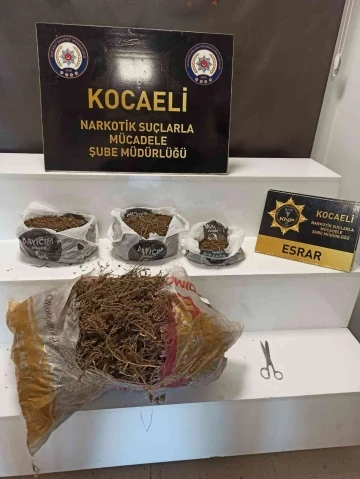 İzmit’te narkotik operasyonunda 3 kilo 500 gram esrar ele geçirildi
