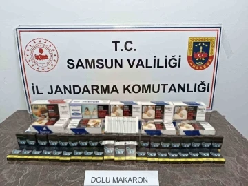 Jandarma 5 bin 800 dal makaron ele geçirdi
