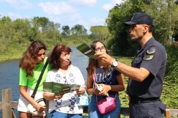 Jandarma ekipleri bu kez çevre bilinci için durdurdu
