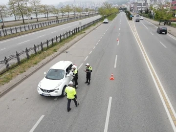 Jandarma ve emniyetten Giresun’da bayram öncesi drone destekli trafik denetimi
