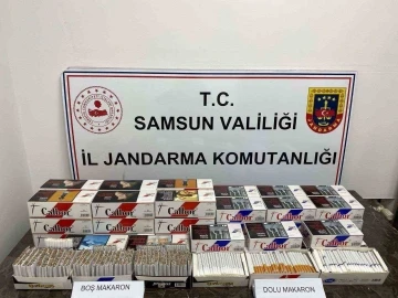 Jandarmadan kaçak tütün satıcılarına baskın
