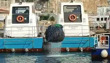 Kaçak avlanarak denize zulalanan 1,5 ton midye ele geçirildi
