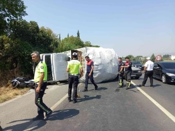 Kamyon sürücüsü büyük bir faciayı önledi
