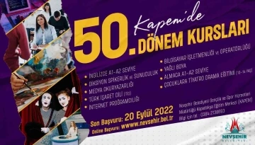 KAPEM’de 50. dönem kurs kayıtları başladı
