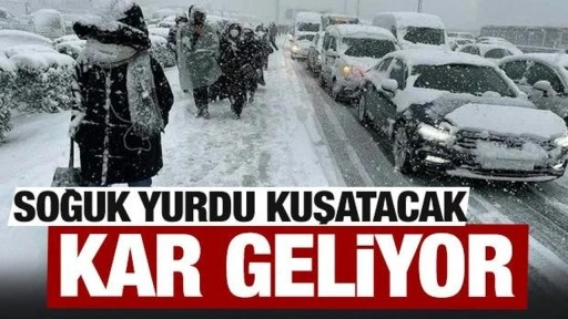 Kar yağışı geliyor! Meteoroloji'den son dakika uyarısı