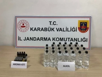 Karabük’te 26 litre etil alkol ele geçirildi
