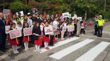 Karabük’te “Önce Yaya Uygulaması” farkındalık etkinliği düzenlendi
