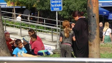 Karaköy’de dilencilere zabıta baskını
