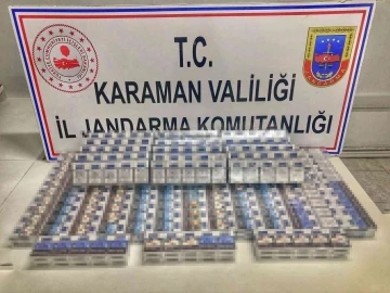 Karaman’da 440 paket kaçak sigara ele geçirildi
