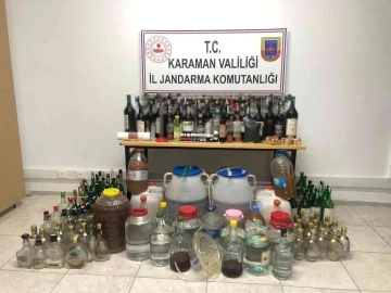 Karaman’da yılbaşı öncesi 300 kilo kaçak içki ele geçirildi

