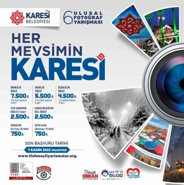 Karesi Belediyesi fotoğraf yarışmasına başvurular devam ediyor
