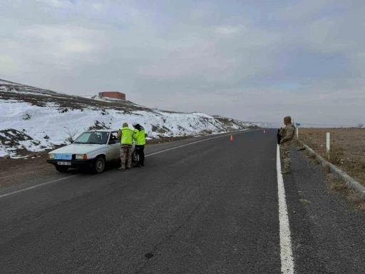 Kars’ta 8 araç trafikten men edildi
