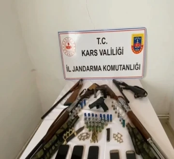 Kars’ta jandarmadan ruhsatsız silah operasyonu
