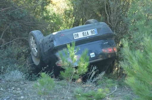 Kastamonu’da mıcıra kapılan otomobil takla attı: 1 yaralı
