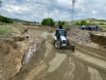 Kastamonu’da selde zarar gören bölgelerde çalışma başlatıldı
