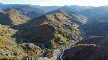 Kastamonu’da sonbahar manzarası dron ile görüntülendi
