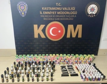 Kastamonu’da yüzlerce makaron ele geçirildi
