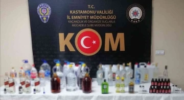 Kastamonu polisinden sahte alkol üreten şahıslara eş zamanlı operasyon
