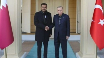 Katar Emiri Türkiye'ye geldi: Başkan Erdoğan ile görüştü