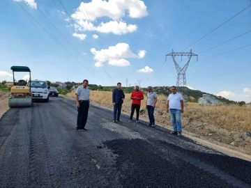 Kaymakam Seyhan, asfalt çalışmalarını denetledi
