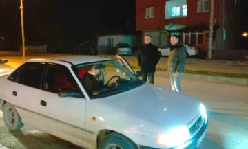 Kaymakam Tosun, polisin Dar Bölge uygulamasına katıldı
