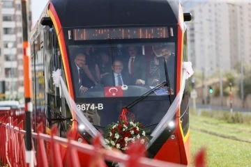 Kayserililer yeni tramvay hattından memnun
