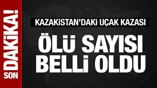 Kazakistan'da düşen uçakta ölü sayısı belli oldu