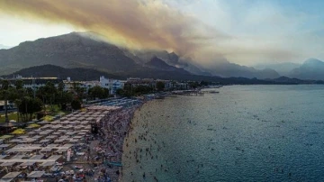 Kemer'deki orman yangını 3'üncü gününde (6)