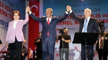 Kılıçdaroğlu ve Akşener, Adana'da toplu açılış törenine katıldı