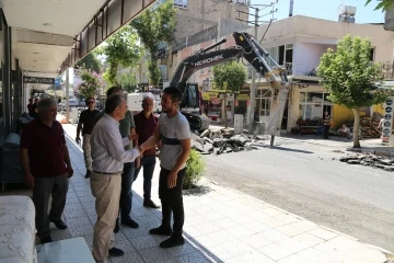 Kılınç, Cumhuriyet Caddesindeki çalışmaları inceledi
