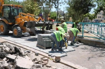 Kısas Mahallesinde üst yapı çalışmaları sürüyor
