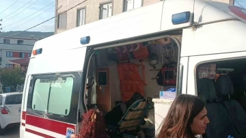 Kışlık konserve yaparken yangın çıktı, 2 kişi dumandan etkilendi
