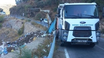 Koçak Kanyonu, Köşk Belediyesi ekipleri tarafından temizlendi
